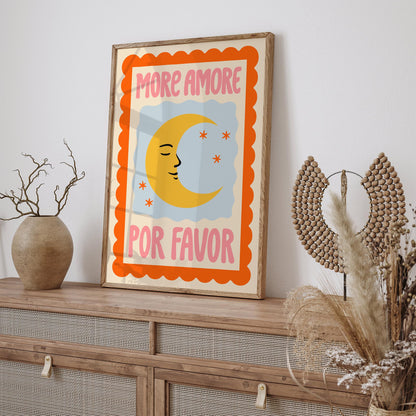 More Amore Por Favor Moon Poster