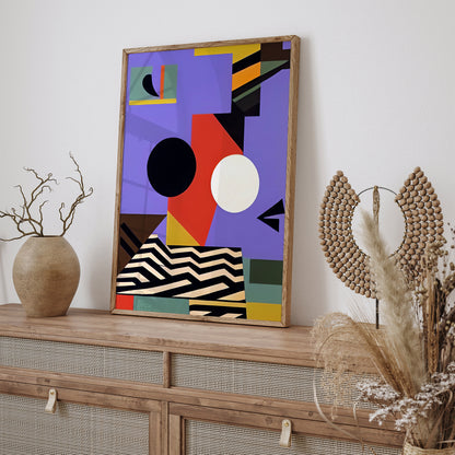 Abstract Geometric Shapes Wall Art Print