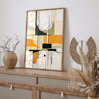 Dynamic Abstract Wall Art for Living Spaces