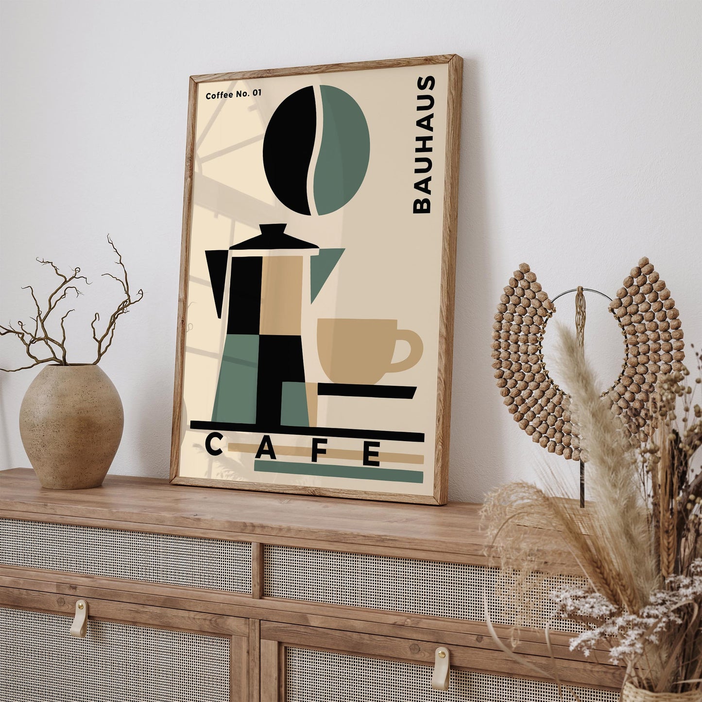 Bauhaus Cafe Exhibition Poster – Modern Art Wall Print