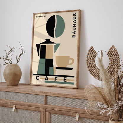 Bauhaus Cafe Exhibition Poster – Modern Art Wall Print