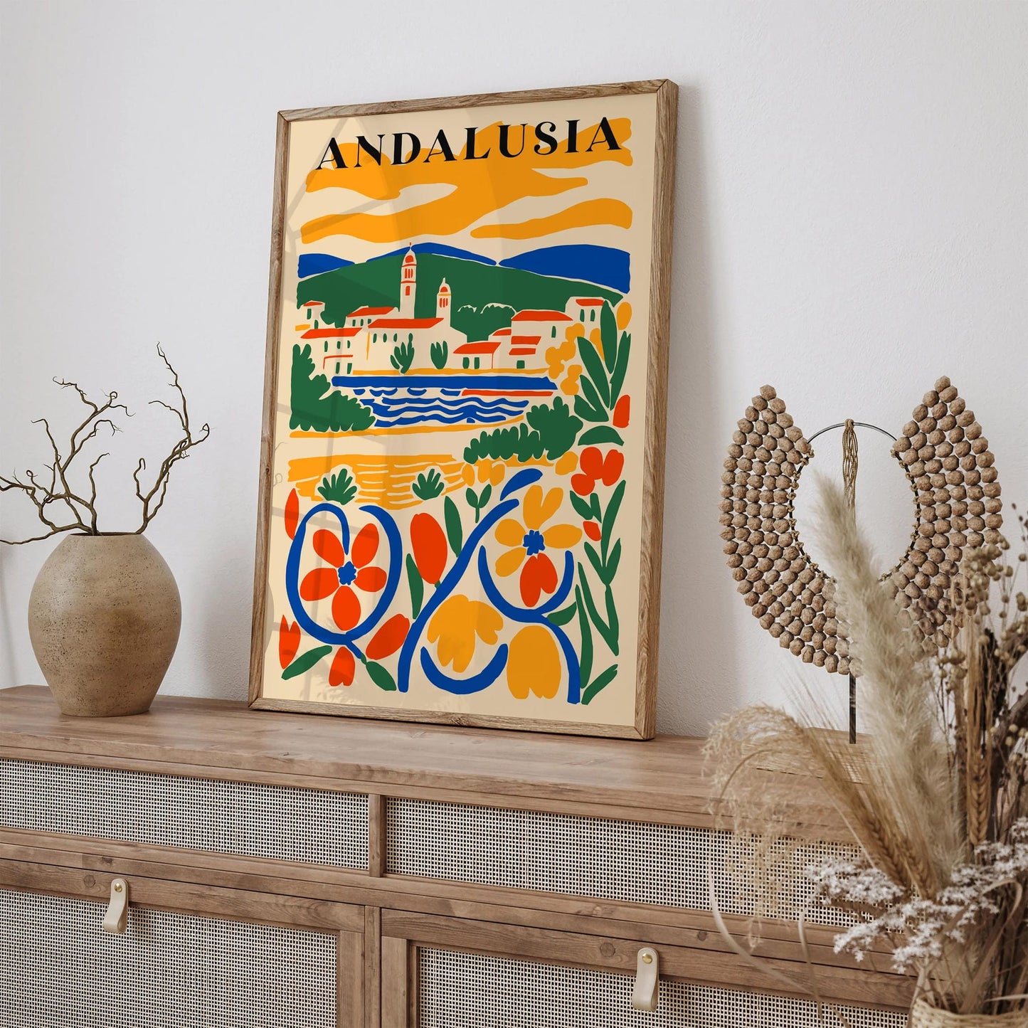 Andalusia Spain Colorful Landscape Poster 2025