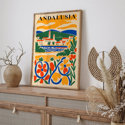 Andalusia Spain Colorful Landscape Poster 2025