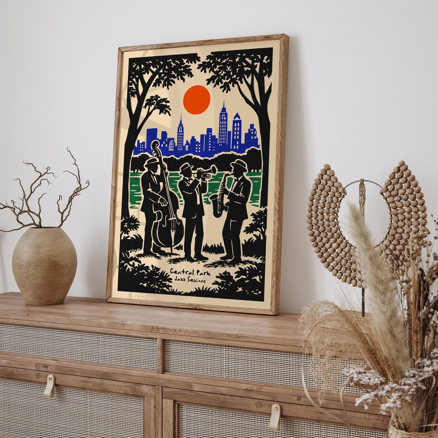 Central Park Jazz Session Poster