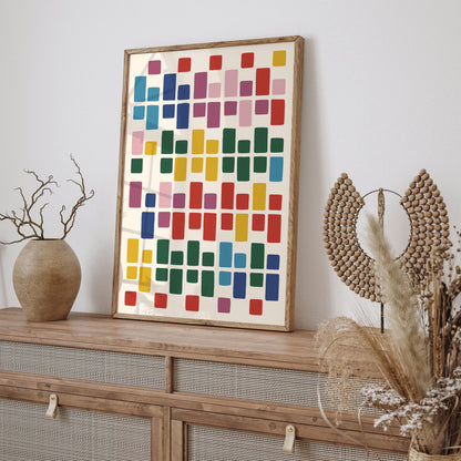 Mid Century Modern Abstract Poster