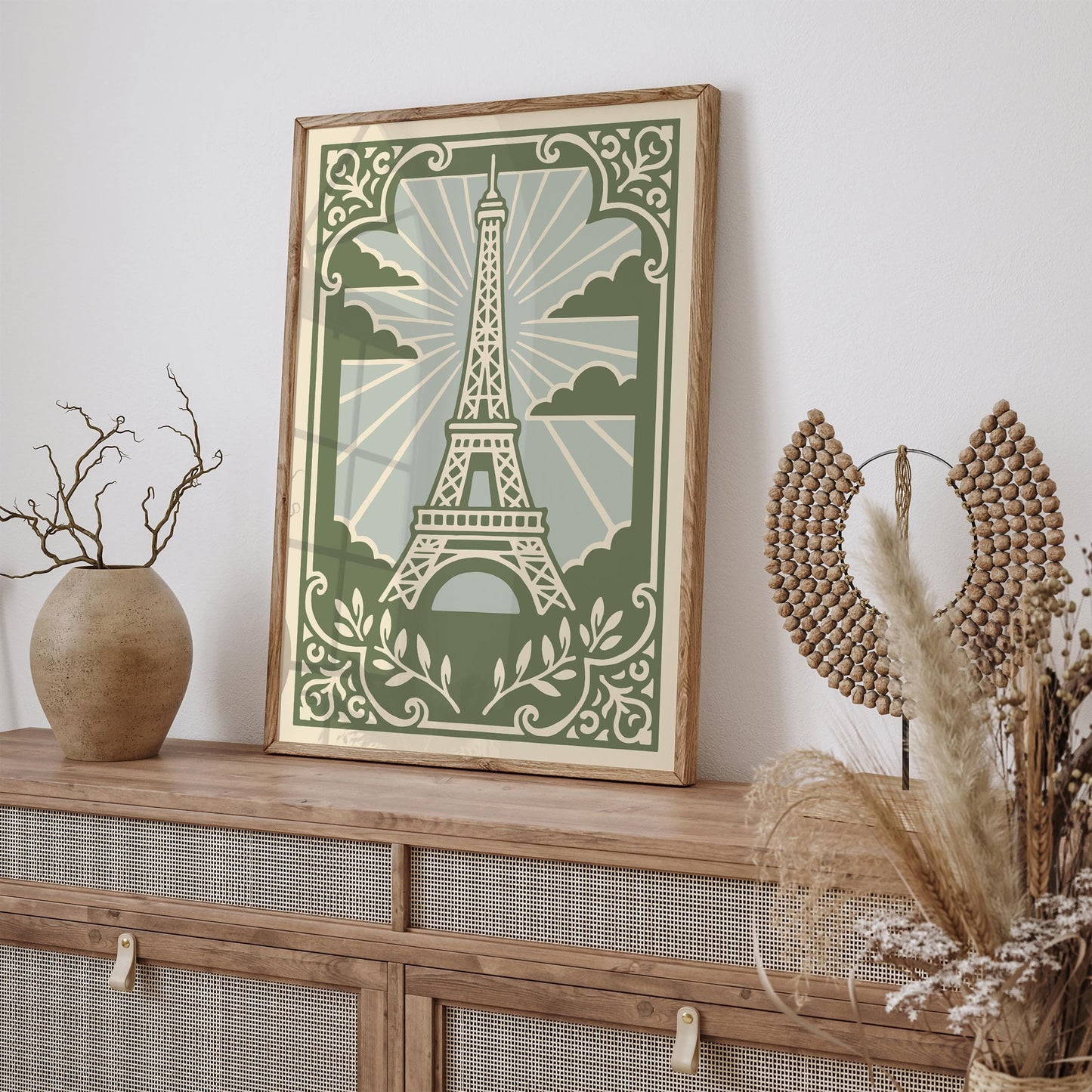 French Eiffel Tower Print - Chateau Style Art