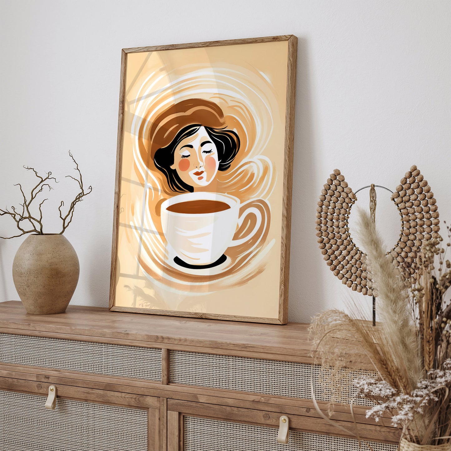 Coffee Girl Kitchen Wall Art