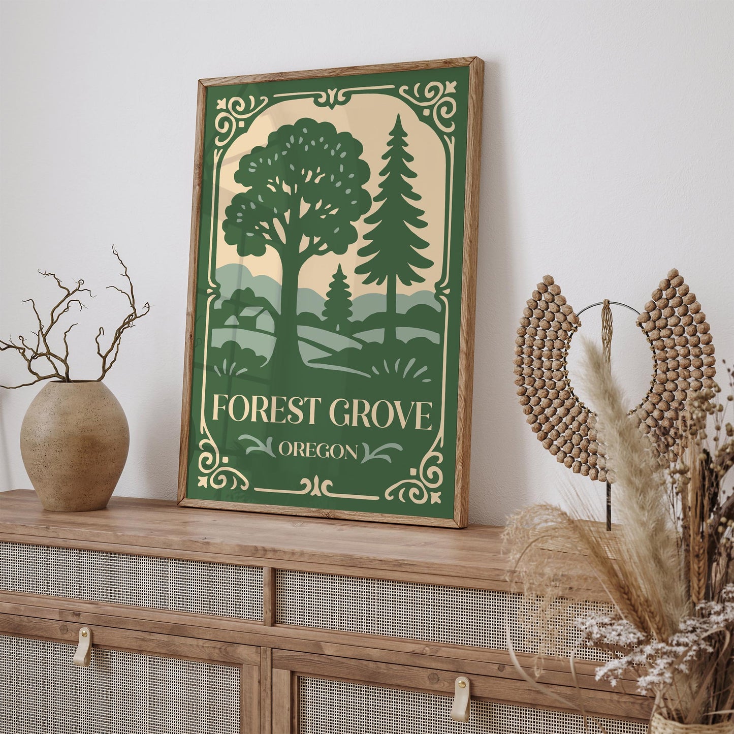 Forest Grove Oregon Travel Poster
