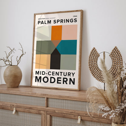 Palm Springs Mid Century Modern Poster