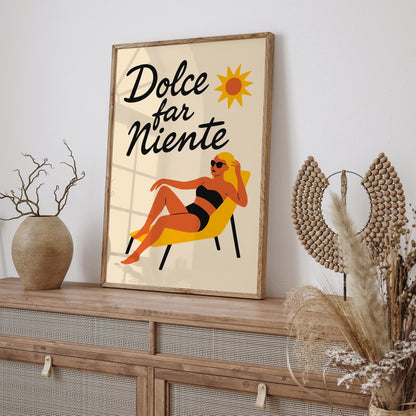 Dolce far Niente Cozy Art Print