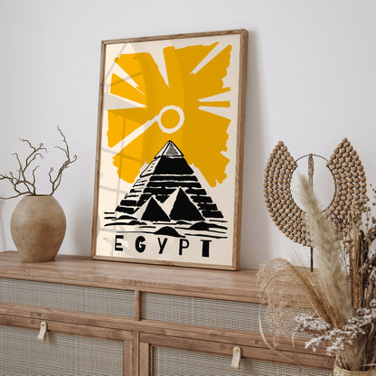 Egypt Travel Poster - Vintage Wall Art Print