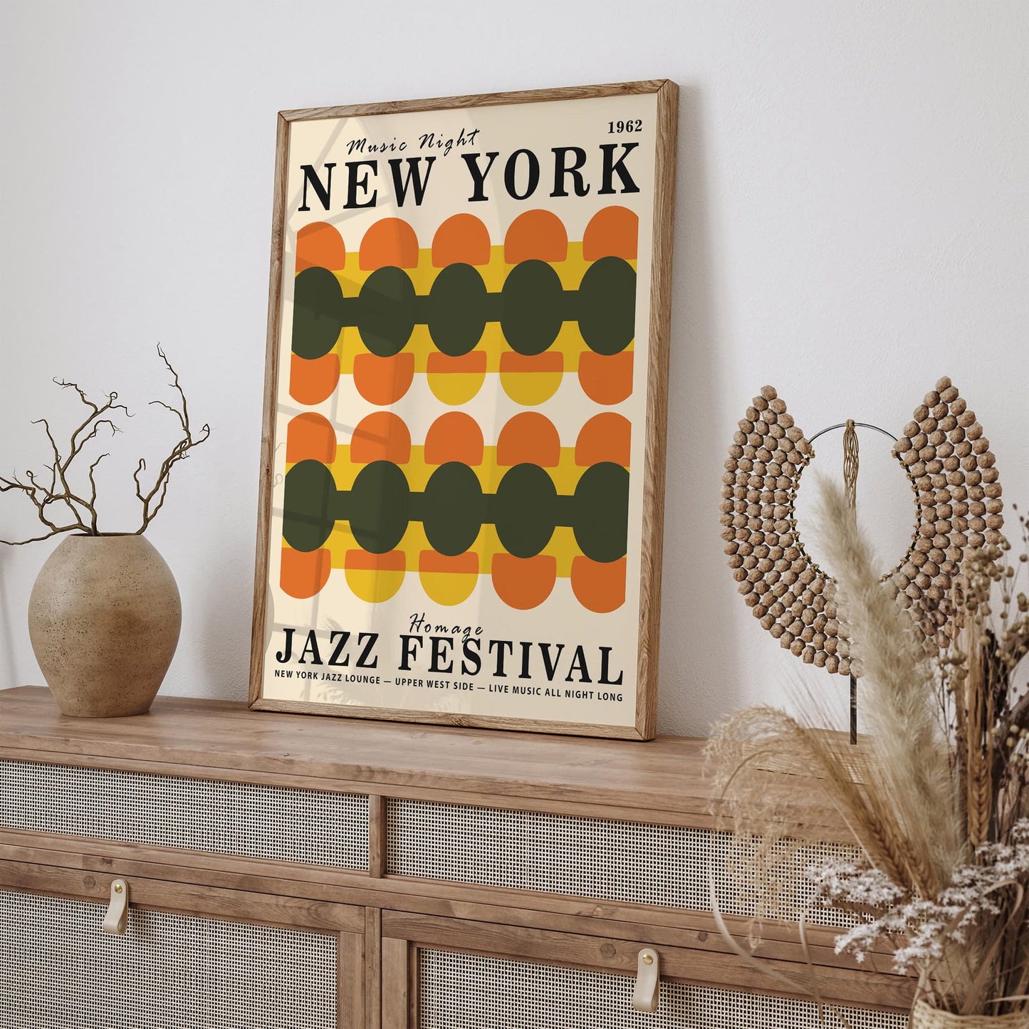 New York Music Night 60s Vibe Poster