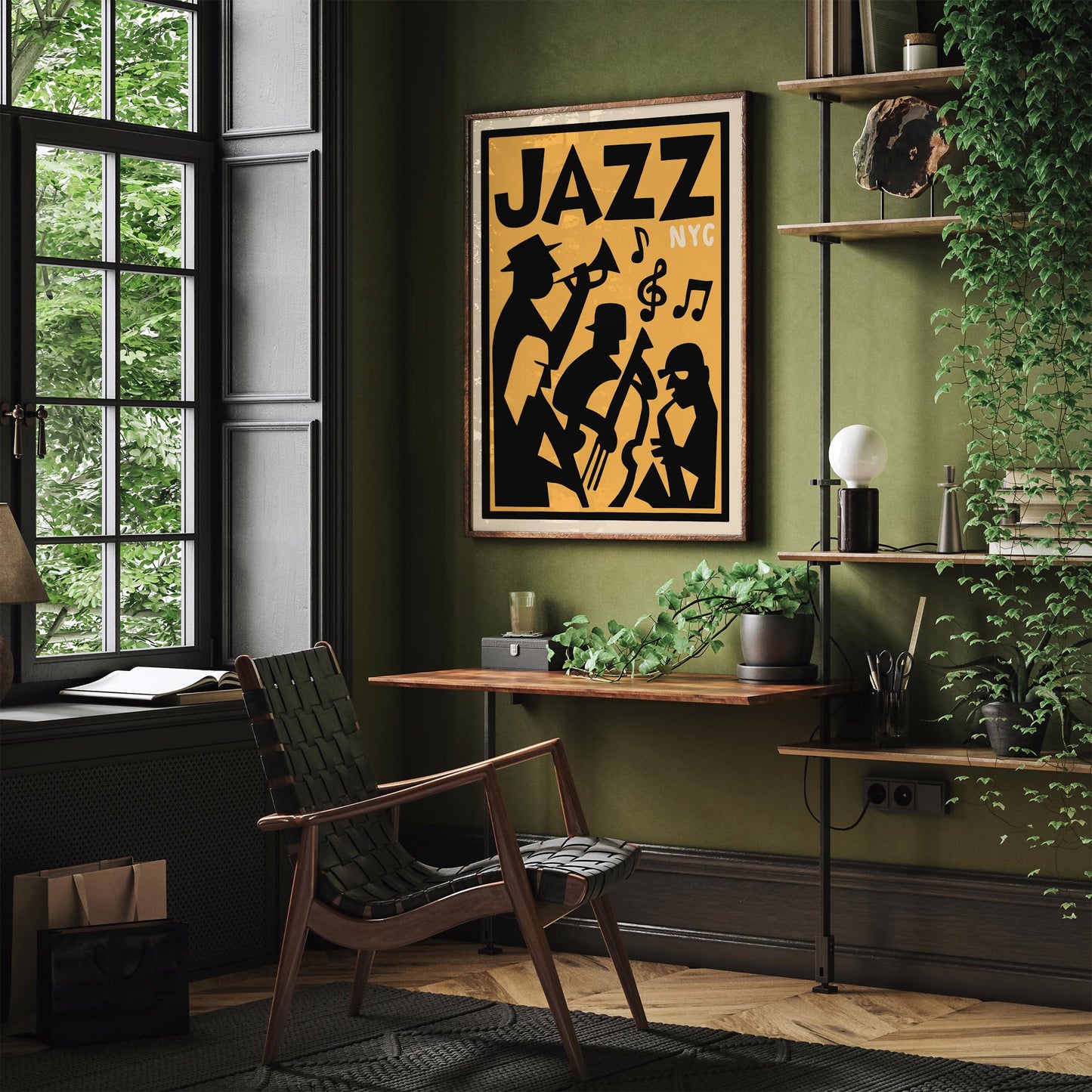 Jazz NYC Festival Poster - Retro Jazz Fest Artwork