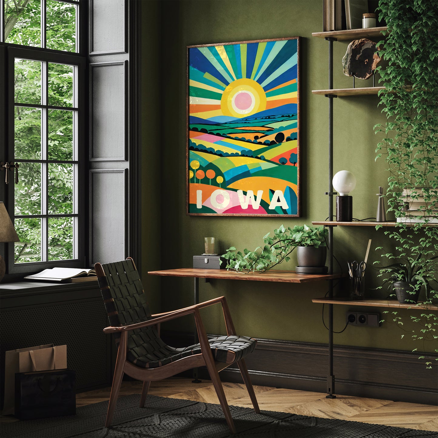 Iowa Wall Art - Collector’s Travel Poster