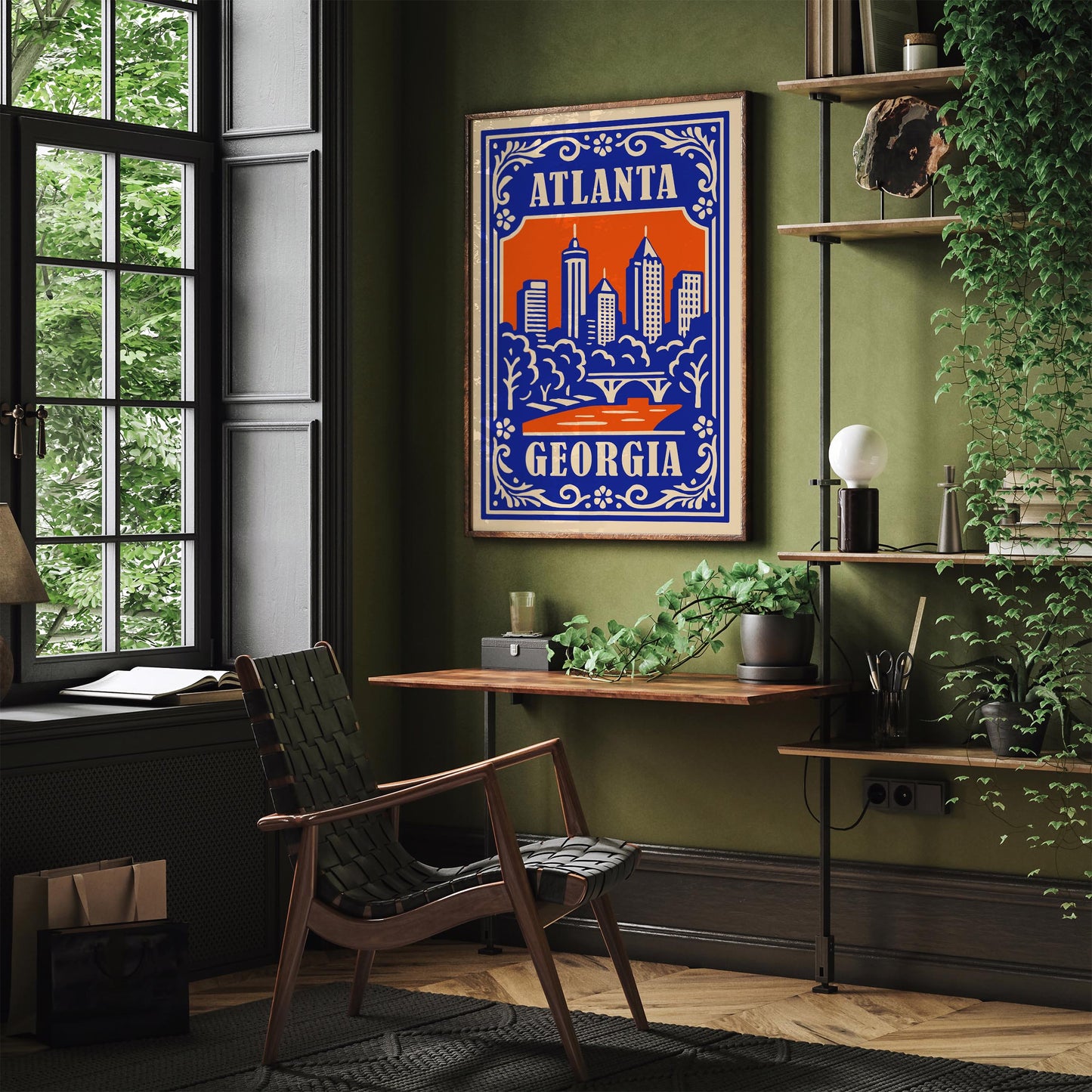 Atlanta Georgia Poster - Georgia Cityscape Wall Art