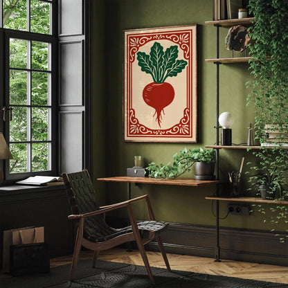 Beetroot Vegetable Art Print - Kitchen Wall Decor