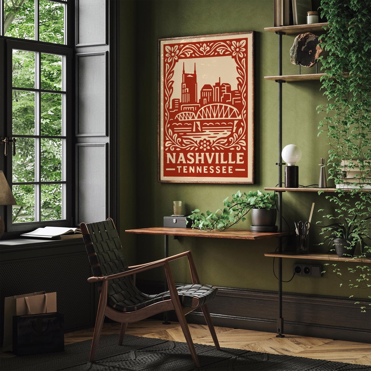 Nashville Tennessee Poster - Travel Cityscape Wall Art