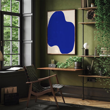 Blue Abstract Poster – Modern Wall Art