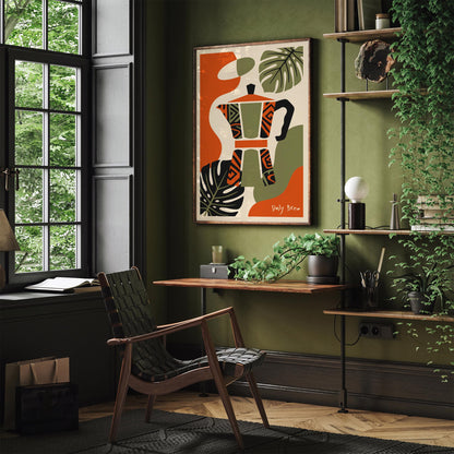 Daily Brew Coffee Spirit Art Poster