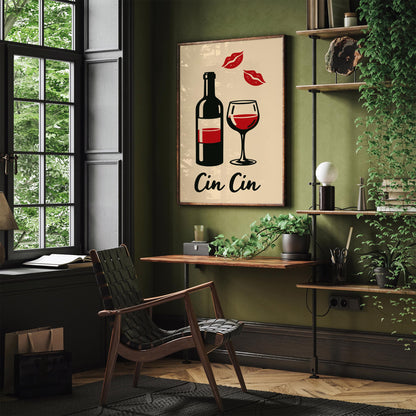 Cin Cin Wine Poster