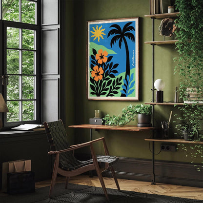 California Tropical Nature Poster