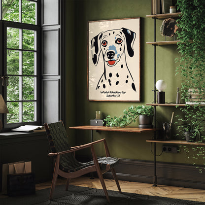Cute Dalmatian Wall Art Print