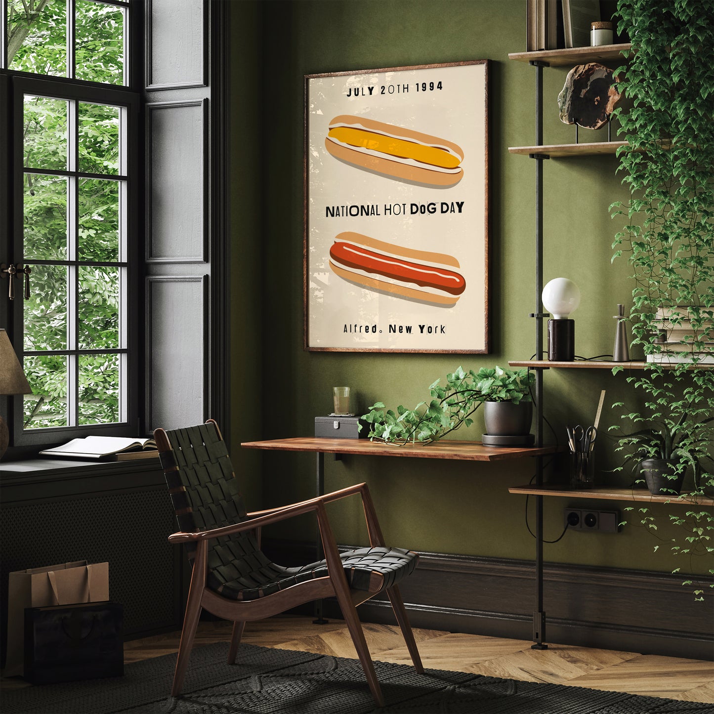 National Hot-Dog Day Poster