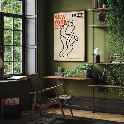 New York City Jazz Festival Art Poster