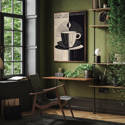 Art Deco Cafe Poster