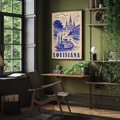 Louisiana Travel Poster