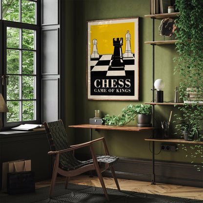 CHESS Game of Kings - Yellow Poster