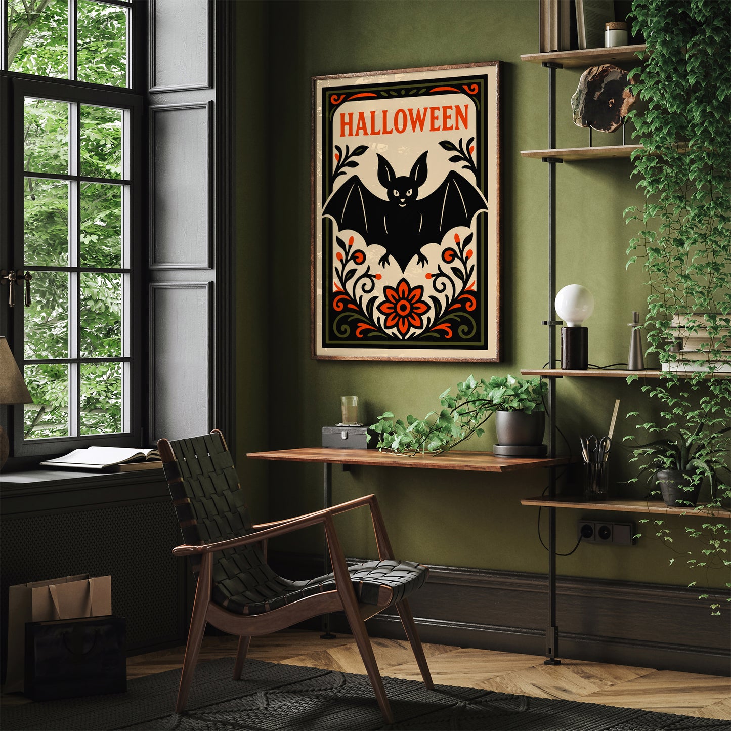 Halloween Bat Poster
