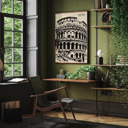 Colosseum Rome Italy Travel Art Print