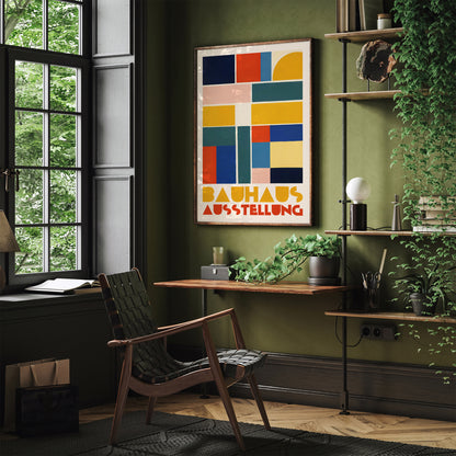 Colorful Geometric Bauhaus Poster