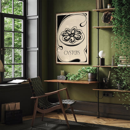 Vintage Oysters Poster