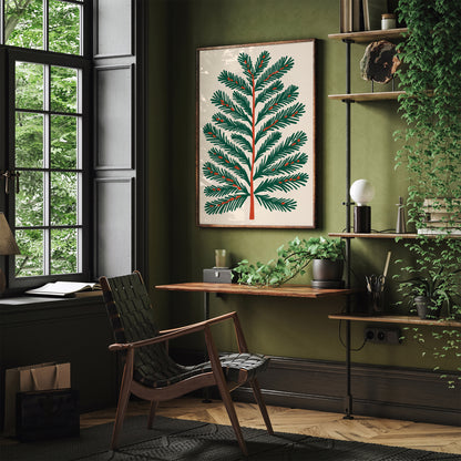 Christmas Tree Branch Kitchen Poster