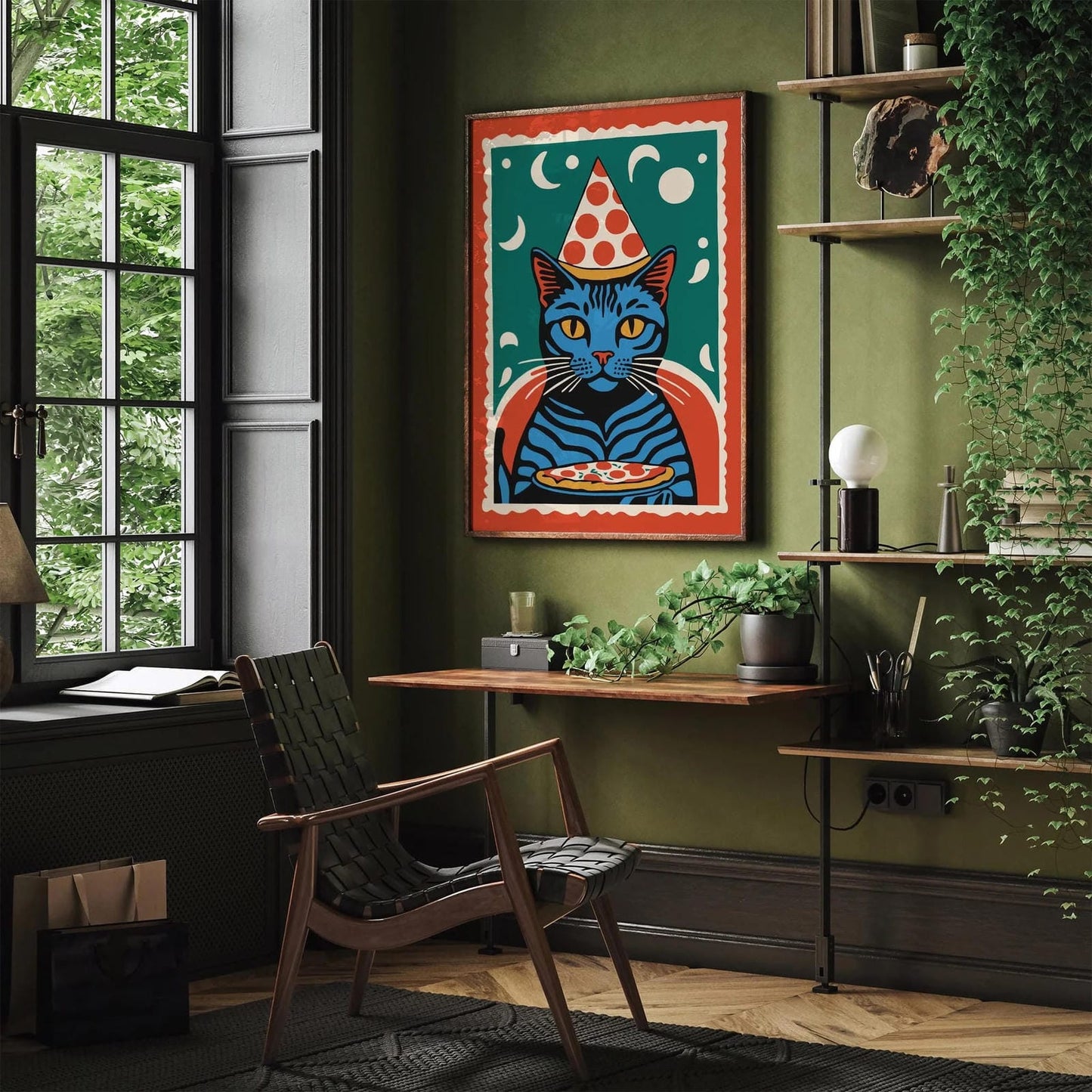 Whimsical Feline Wall Art