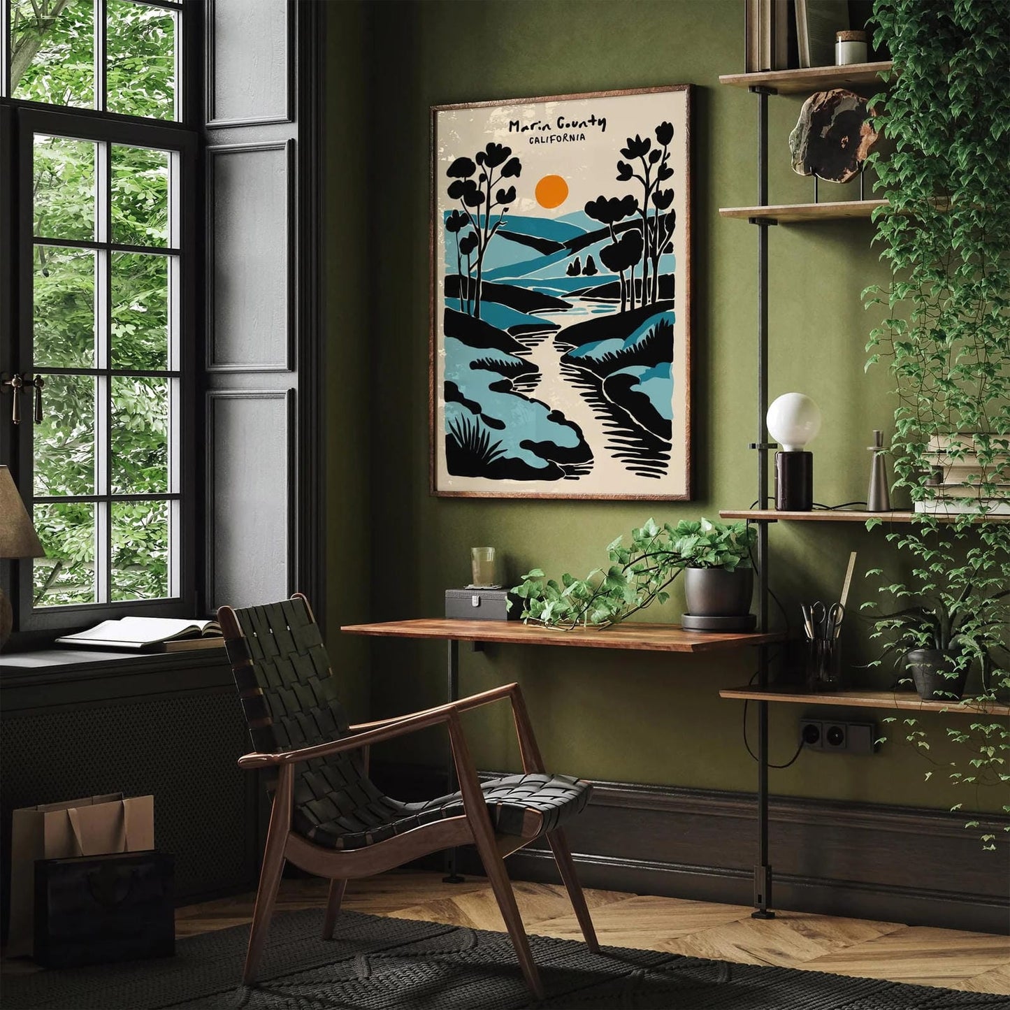 Marin County, California Travel Poster