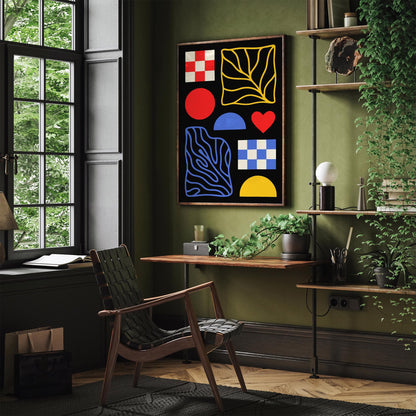Mid Century Modern Poster - Abstract Retro Wall Art