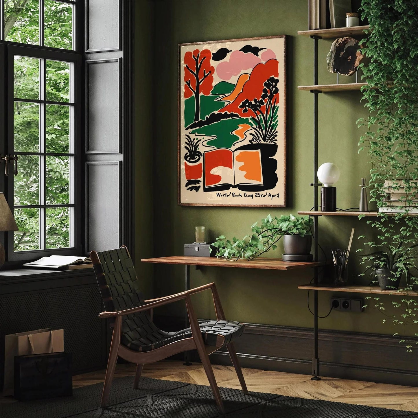 World Book Day Wall Art – Reading Lover Literary Poster