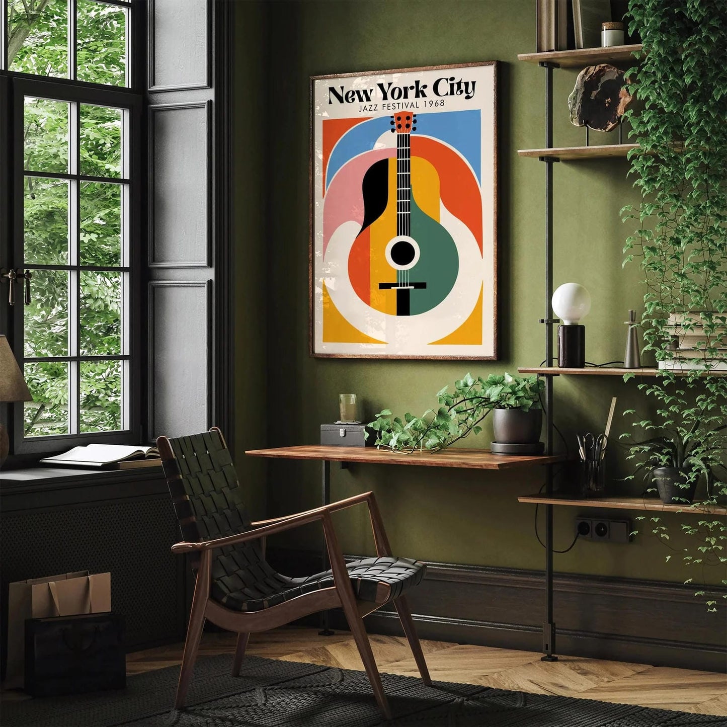 Colorful New York City Jazz Festival Poster