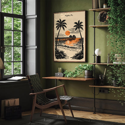 Naples Florida Travel Poster