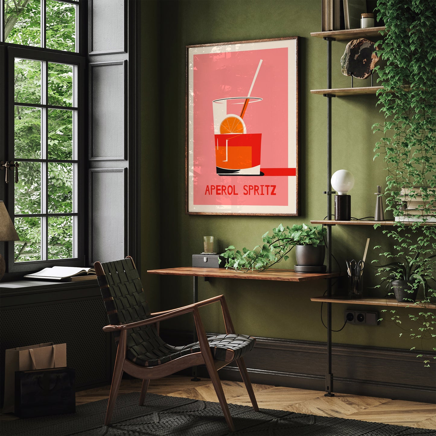 Aperol Spritz Pink Poster