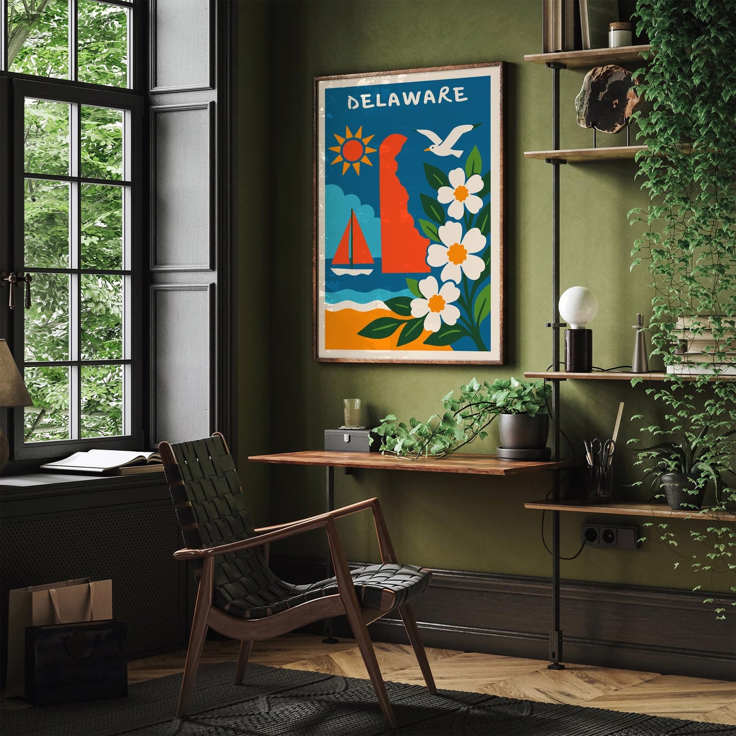 Delaware State Travel Poster