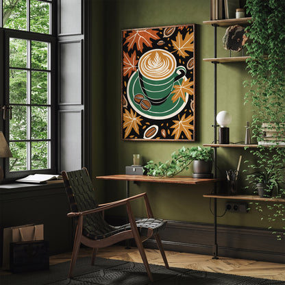 Fall Coffee Kitchen Art Print 2025