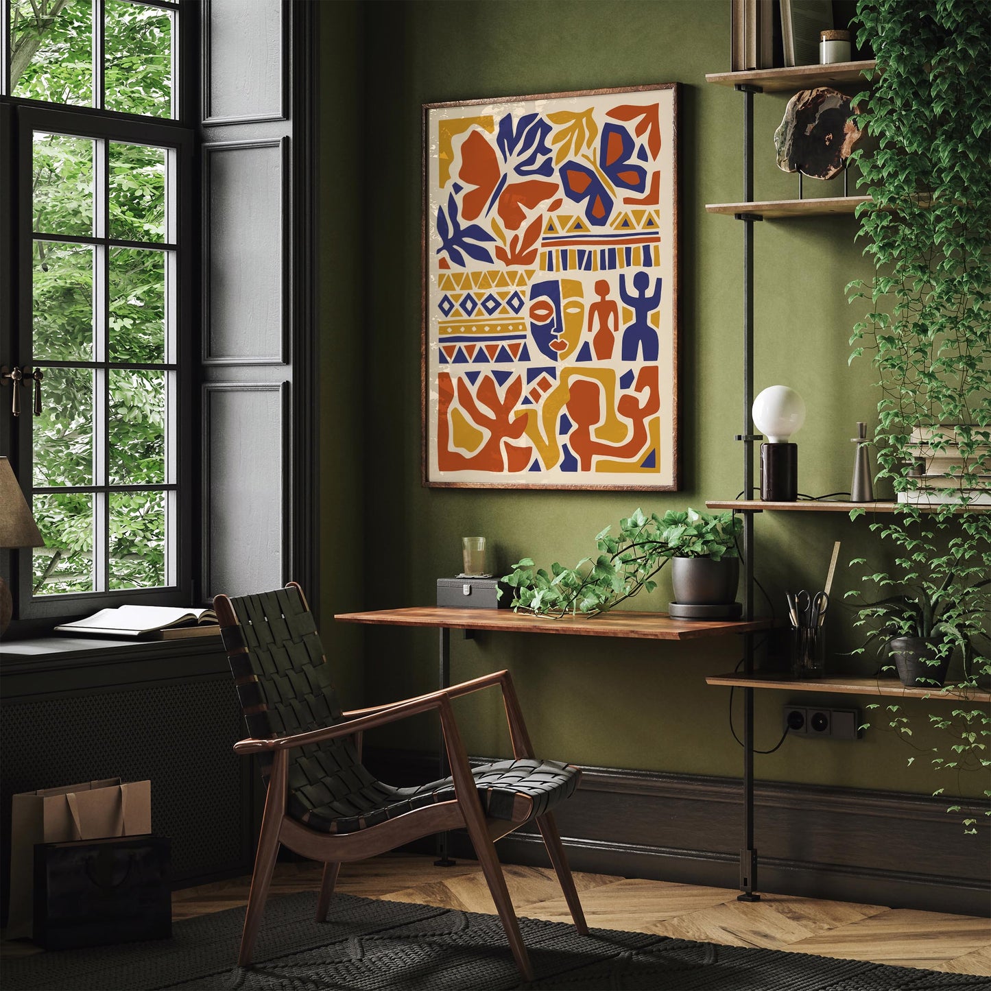 Bohemian Abstract Composition Poster