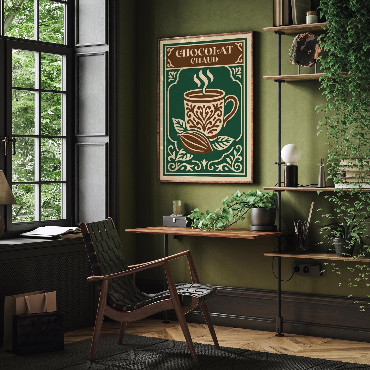Rococo French Cafe Decor - Hot Chocolate Wall Art