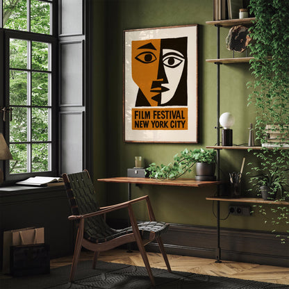 Film Festival New York City Poster - Vintage Style Movie Poster