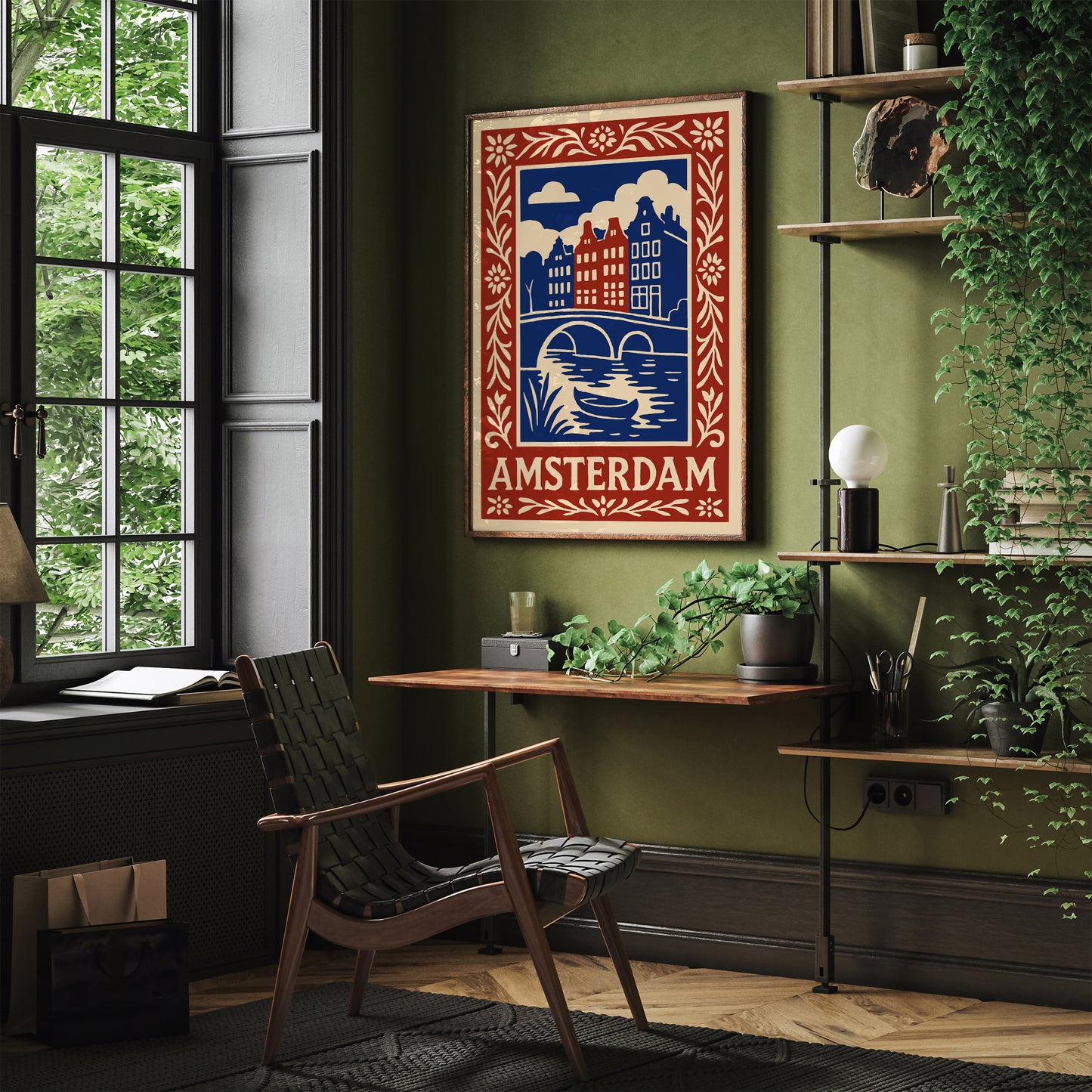 Amsterdam City Poster - Travel Art Print