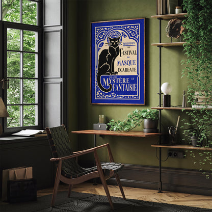 Festival du Masque Vintage Theatre Poster
